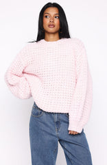 Pure Comfort Knit Sweater Baby Pink