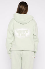 11th Street Keeping It Real Oversized Hoodie Iced Matcha