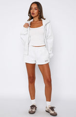 Can't Miss It Lounge Shorts Grey Marle/Rose Gold