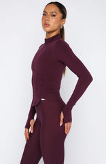 Kickoff Jacket Plum