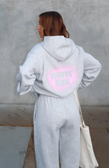 11th Street Keeping It Real Oversized Hoodie Jelly Bean
