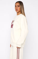 11th Street Concrete Jungle Oversized Sweater Cake Batter