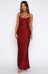 It's Not The Same Maxi Dress Burgundy