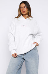Bubbles & Foxy Friends Oversized Hoodie Frosty