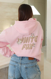 Bubbles & Foxy Friends Oversized Hoodie Marshmallow