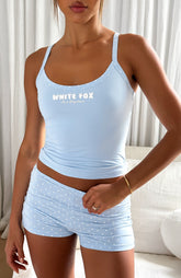 Daydreamers Nadia Booty Shorts Blue