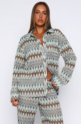Doll Behaviour Long Sleeve Shirt Ocean Waves