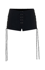 Grunge Mini Shorts Black