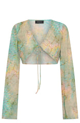 Riviera Long Sleeve Top Seaside Mottle