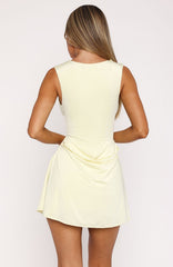 Guest Of Honour Mini Dress Lemon