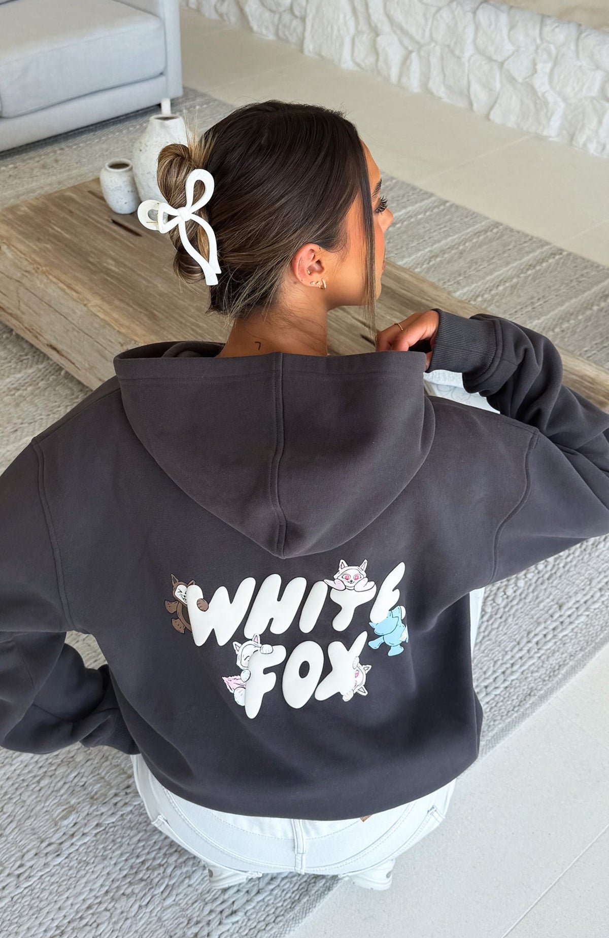 Bubbles & Foxy Friends Oversized Hoodie Bubbles