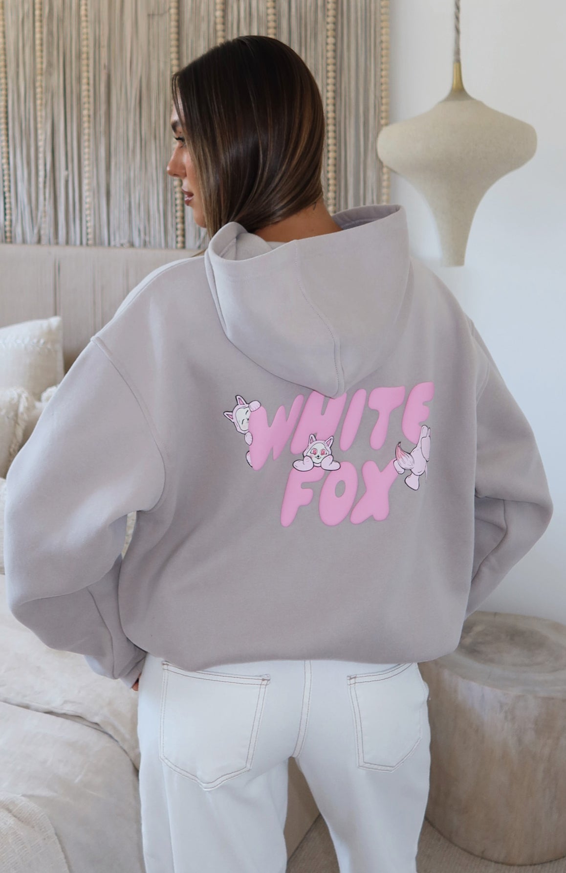 Bubbles & Foxy Friends Oversized Hoodie Shortcake