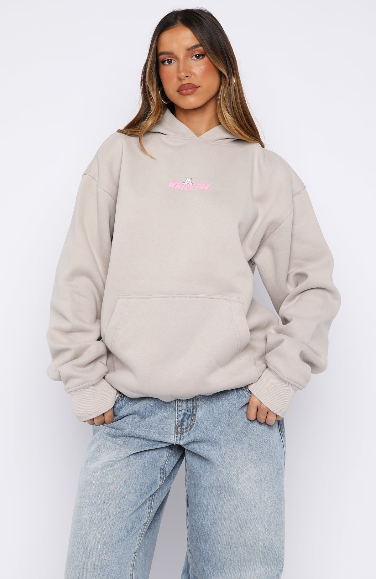 Bubbles & Foxy Friends Oversized Hoodie Shortcake