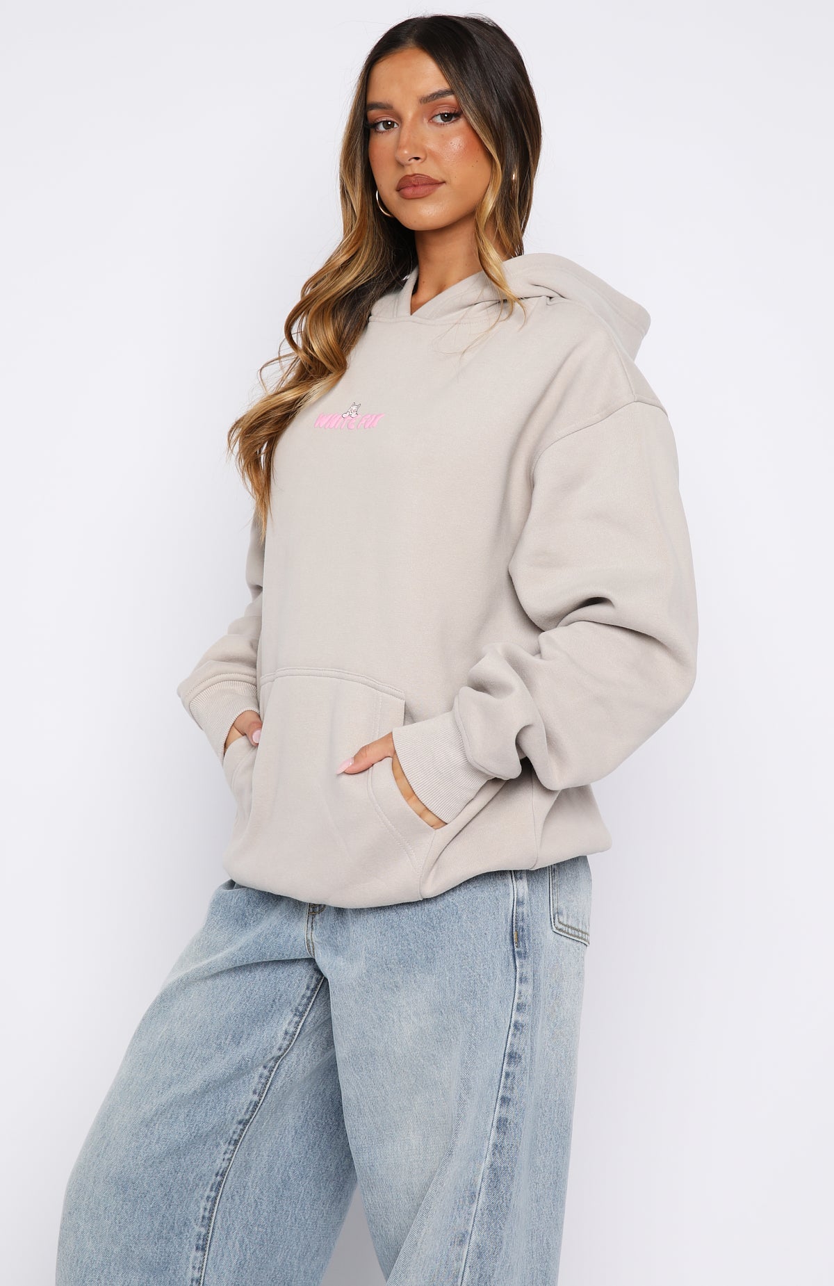 Bubbles & Foxy Friends Oversized Hoodie Shortcake