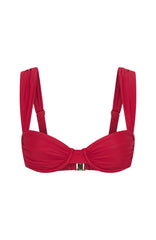 Elouera Bikini Top Cherry Red