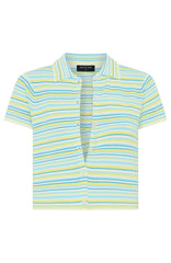 Kiss Me Sweet Knit Shirt Seaside Stripe