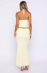 Lemon Squeeze Maxi Skirt Lemon