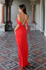 Love Blossoms Maxi Dress Red