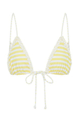 Noosa Bikini Top Lemoncello Stripe