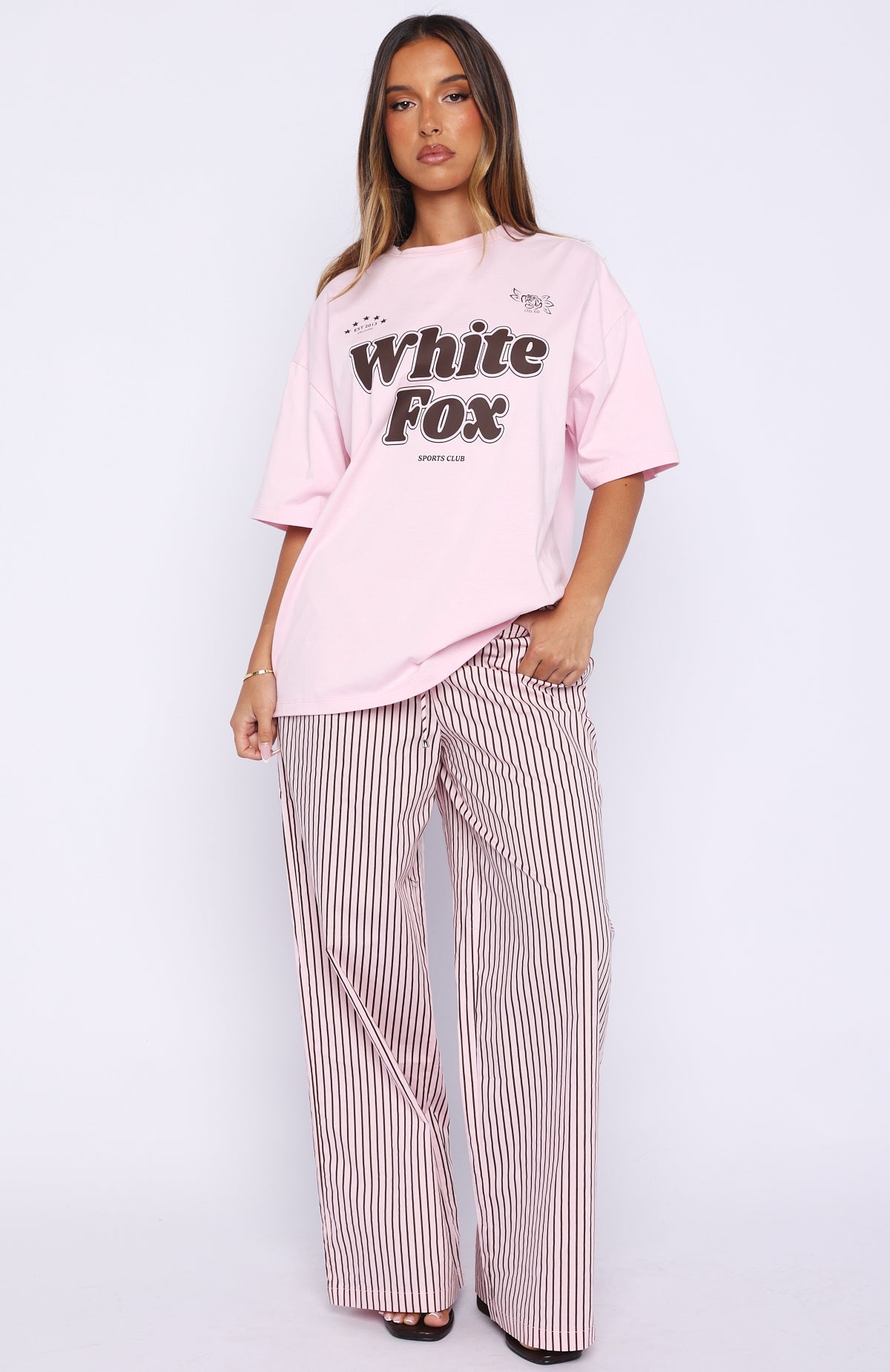 Seeing Stars Oversized Tee Pink