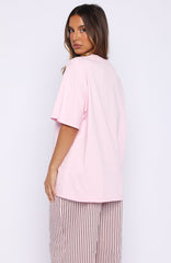 Seeing Stars Oversized Tee Pink