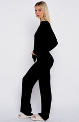 Slow Life Pyjama Pants Black